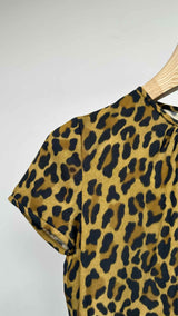 Dsquared2 Leopard Print Neck-gathered Top