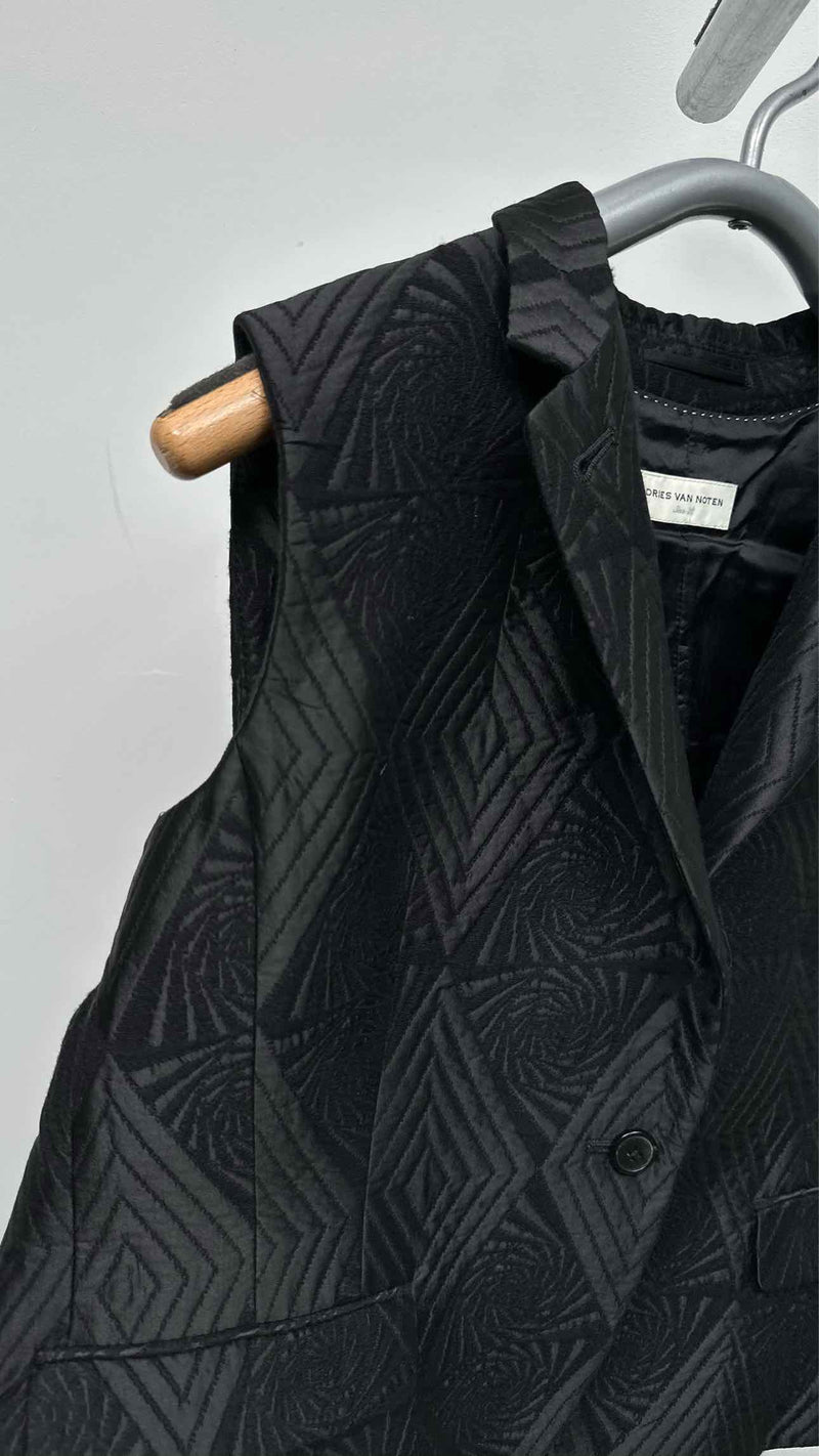 Dries Van Noten Jacquard Back-pleated Vest