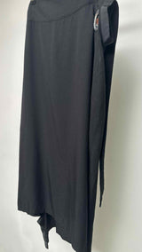 Yohji Yamamoto Tie Eyelet Asymmentry Midi Skirt
