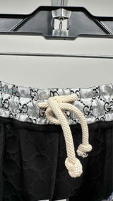 Gucci Laminated Sparkling GG Jersey Shorts