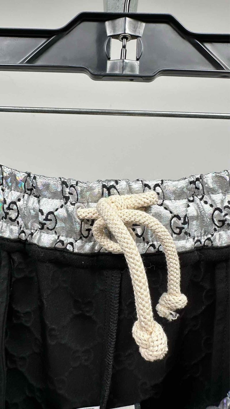 Gucci Laminated Sparkling GG Jersey Shorts