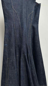 Derek Lam N/S Slim-fit Flare Denim Dress