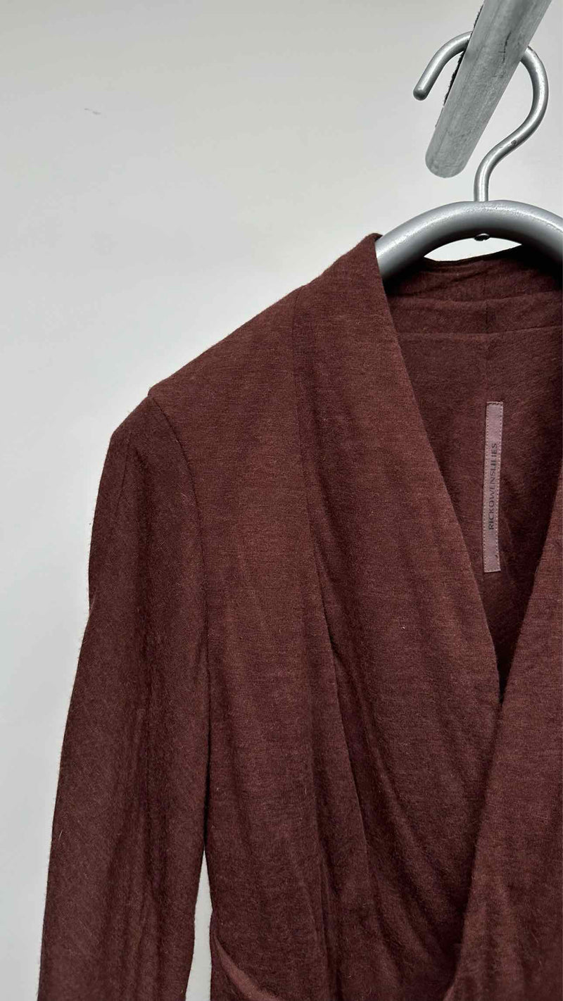 Rick Owens Lilies Belted Wrapped Padded Sunday Jacket