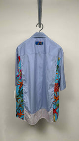 Versace S/S Multi-Panel Starfish Print Shirt