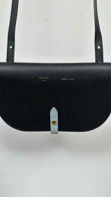CELINE Leatehr Straped Crossbody Bag