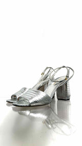 PRADA Metallic-Leather Heels
