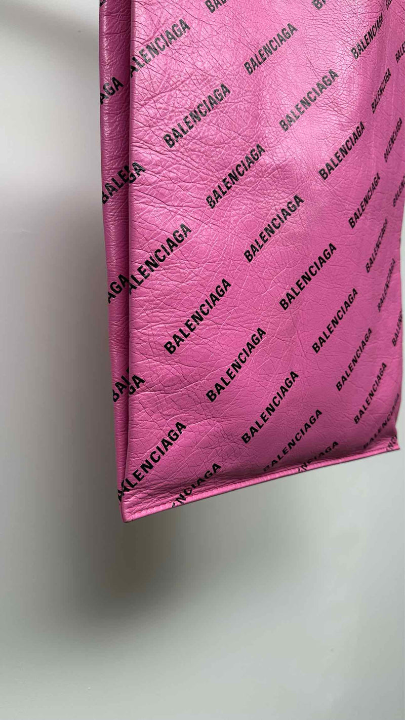 Balenciaga Multi-logo Leather Tote Bag