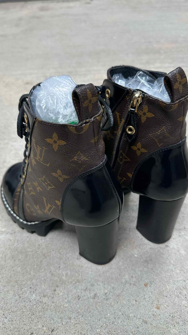 Louis Vuitton Monogram Star Trail Ankle Boots