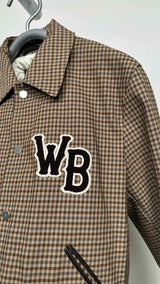 Wales Bonner Homecoming Check Varsity Bomber Jacket