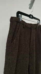Comme Des Garcons Shirt Boiled Wool Cropped Wide Pants