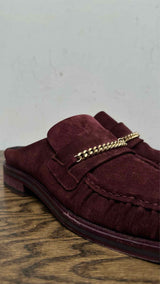 Martin Rose Square-toe Suede Mules