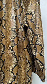 Supreme Leather Snake Trench Coat