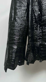 MUGLER Patent-embossed Leather Jacket