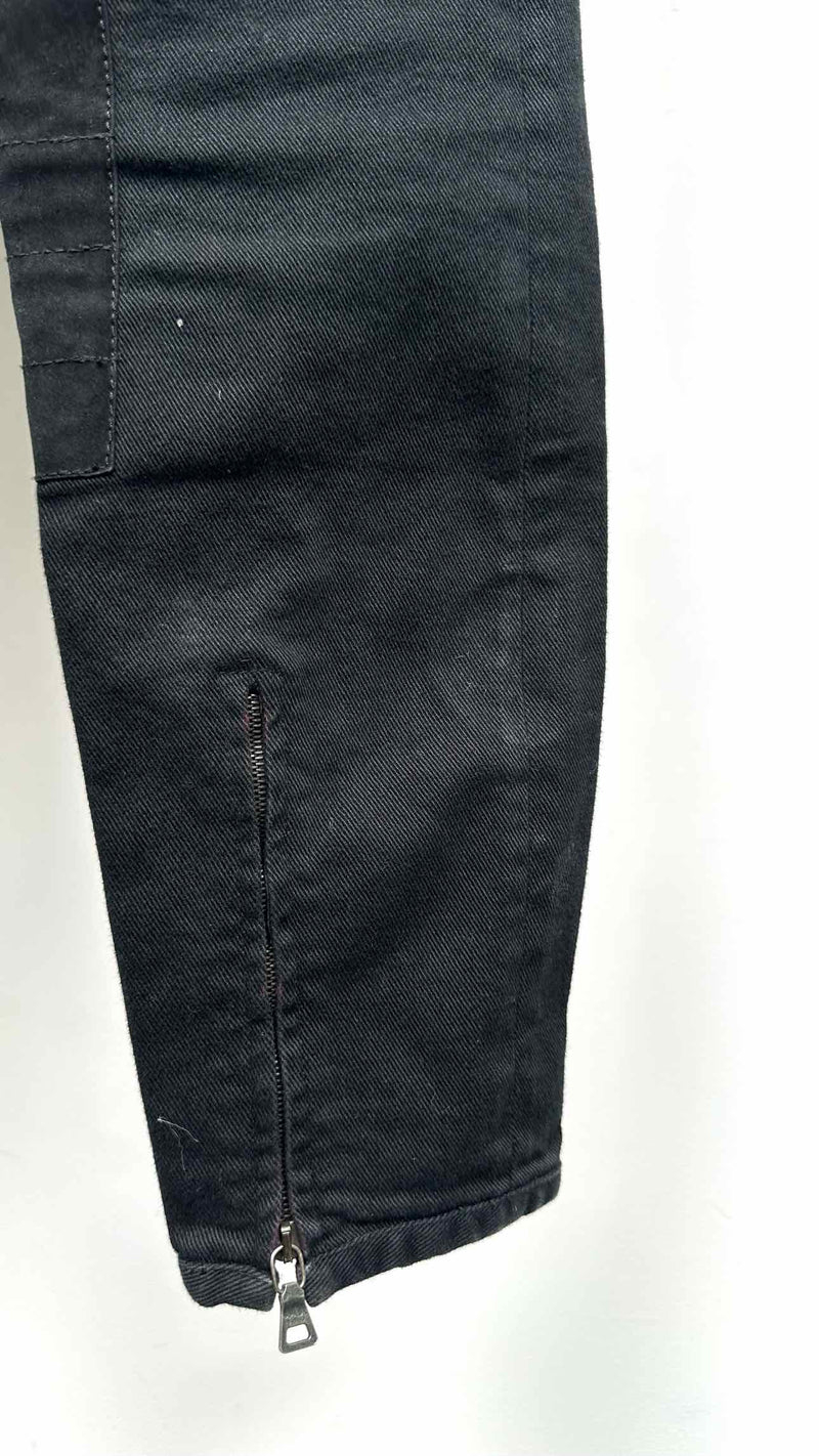 PRADA Sport Suede Paneled Biker Pants