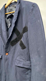 Comme Des Garcons Homme Plus X-patched Wrinkly Coat