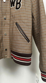 Wales Bonner Homecoming Check Varsity Bomber Jacket