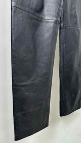 Saint Laurent Pleated Leather Pants