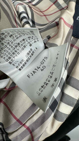 Burberry Tartan-lined Leather Blazer Jacket