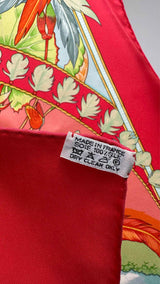 Hermes Amazon Print Silk Scarf