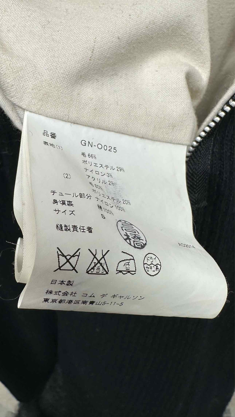 Comme Des Garcons Knit-hybrid Tiered Ruffle-bottom Dress