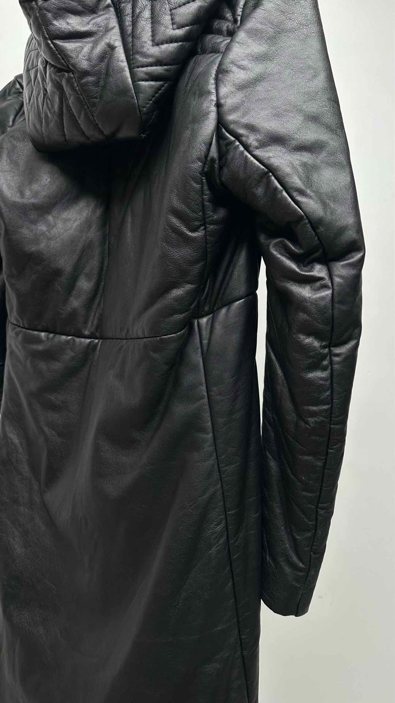 Gareth Pugh Quilted-leather Paded Long Coat
