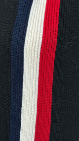 Moncler Fringe Tricolor Scarf