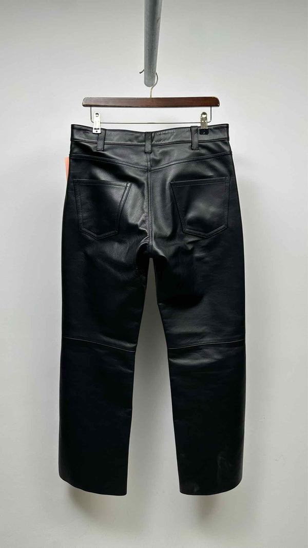 Sandro Leather Flare Pants