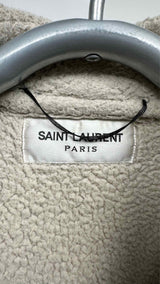 Saint Laurent Plaid Shearling-lined Jacket