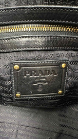 PRADA Calfskin Bauletto Bag