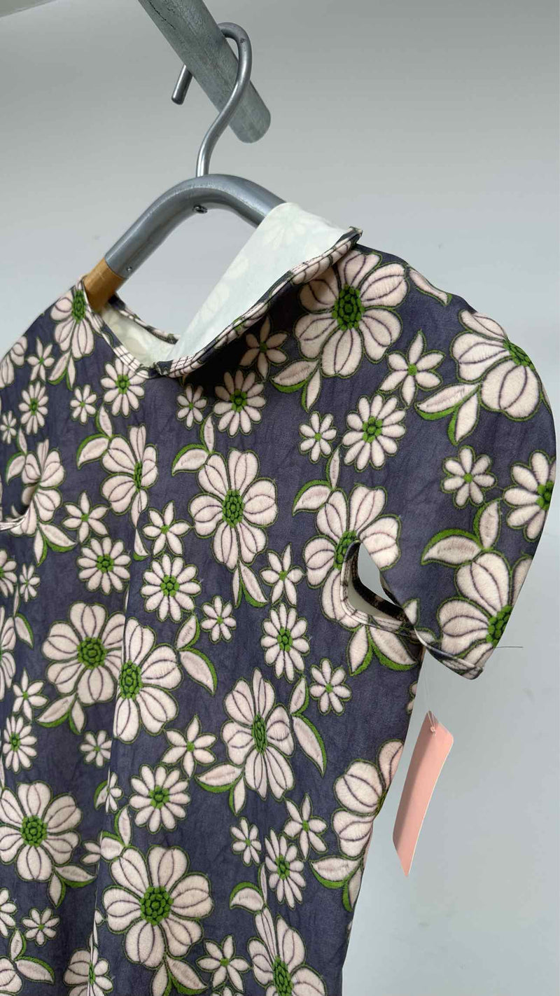 Comme Des Garçons N/S High-neck Floral Cut Out Dress