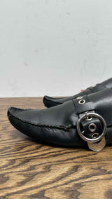 LOEWE Pointy Shearling Moccasins