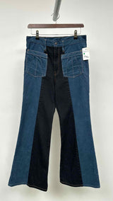 Kapital Kountry Corduroy Denim 2-tone Gypsy Flare Pants