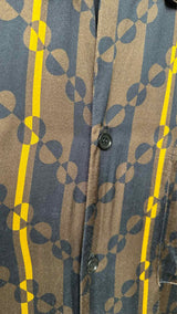 Dries Van Noten S/S Satin Geometric Shirt