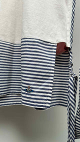 Vivienne Westwood Man Stripe Hybrid Bordage Muslin Shirt
