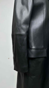 Dion Lee Longline Leather Trench Coat