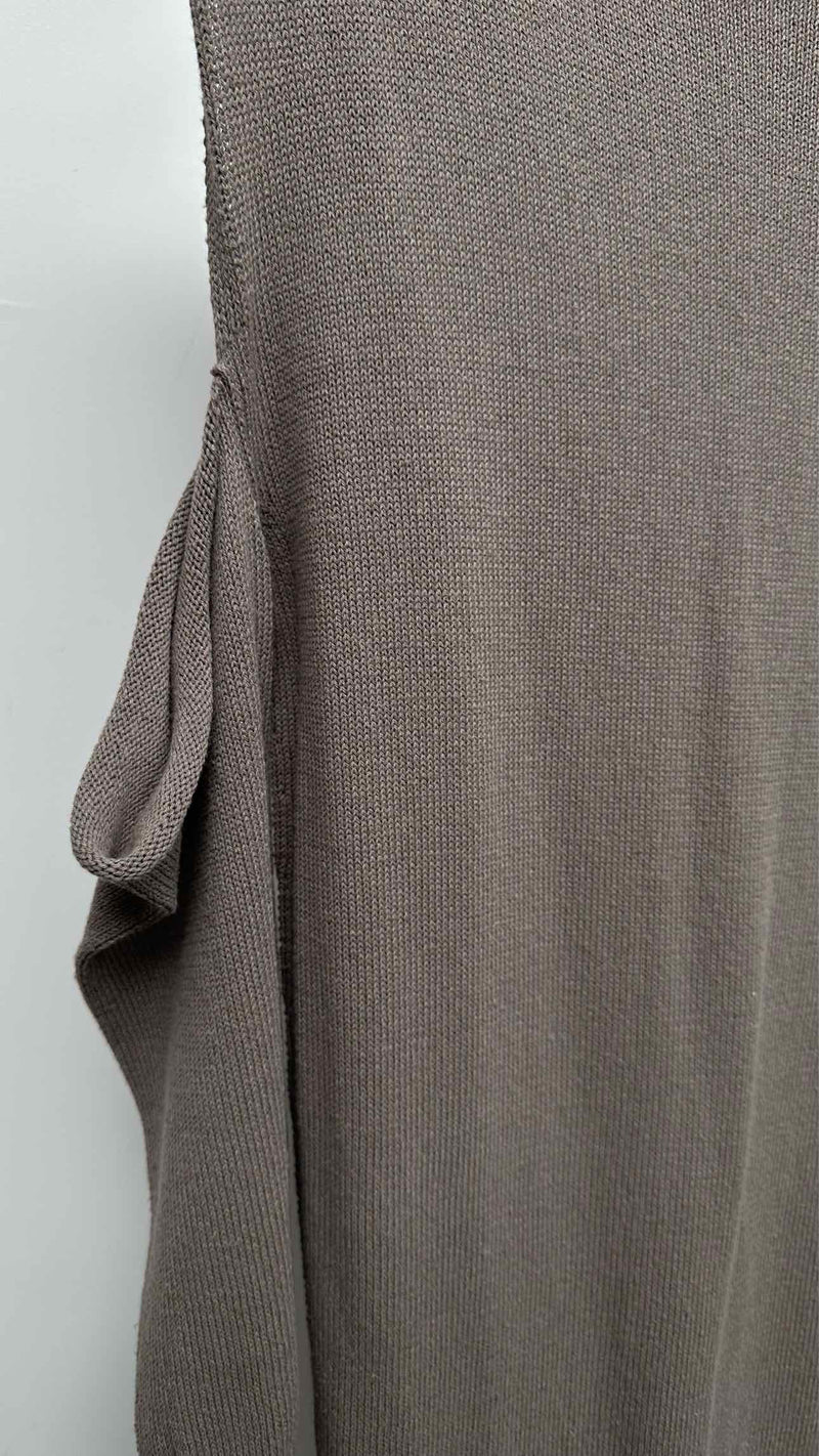 Rick Owens L/S Bottom-slit Shoulder Cut-out Dress