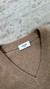 CELINE V-neck Cashmere Sweater