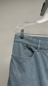 Louis Vuitton Striped Monogram Denim Cargo Pants