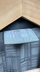 VTMNTS Barcode Long Leather Coat