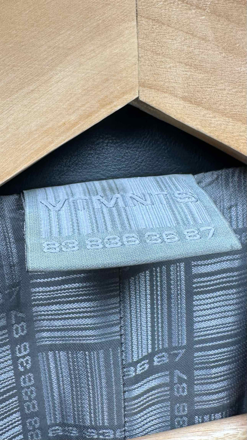 VTMNTS Barcode Long Leather Coat