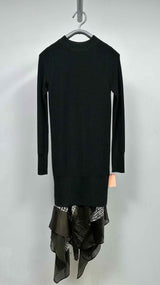 Sacai L/S Layered Knit Dress