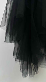 Noir Kei Ninomiya N/S Tulle Twist Suspender Wrap Top