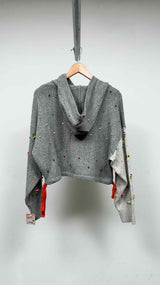 Yan Yan Knits Curious Floral-dot Hoodie