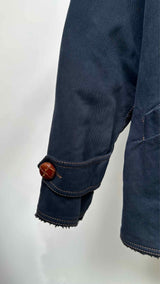 Junior Gaultier Faux-fur Collar Fleece-lining Work Coat