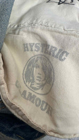 Hysteric Glamour Distressed Studded Denim Shorts
