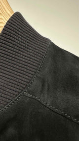 Sportmax Cropped Suede Leather BomberJacket