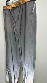 Paul Harnden Crinkled Reflective High-Waisted Wide Pants