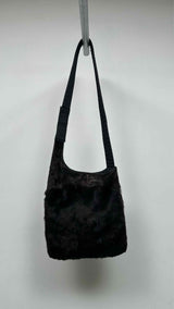 PRADA Sport Hobo Fur/Nylon Messenger Bag