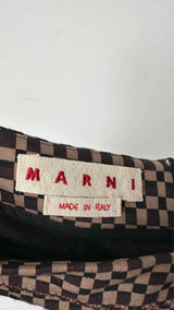 Marni Checker Marmaid Skirt