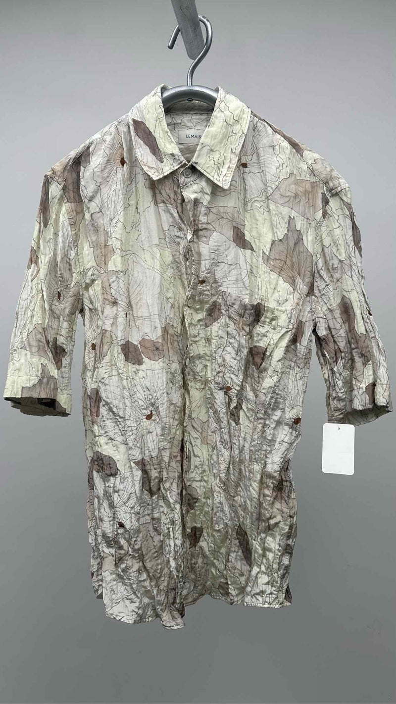 Lemaire S/S Floral Wrinkle Shirt